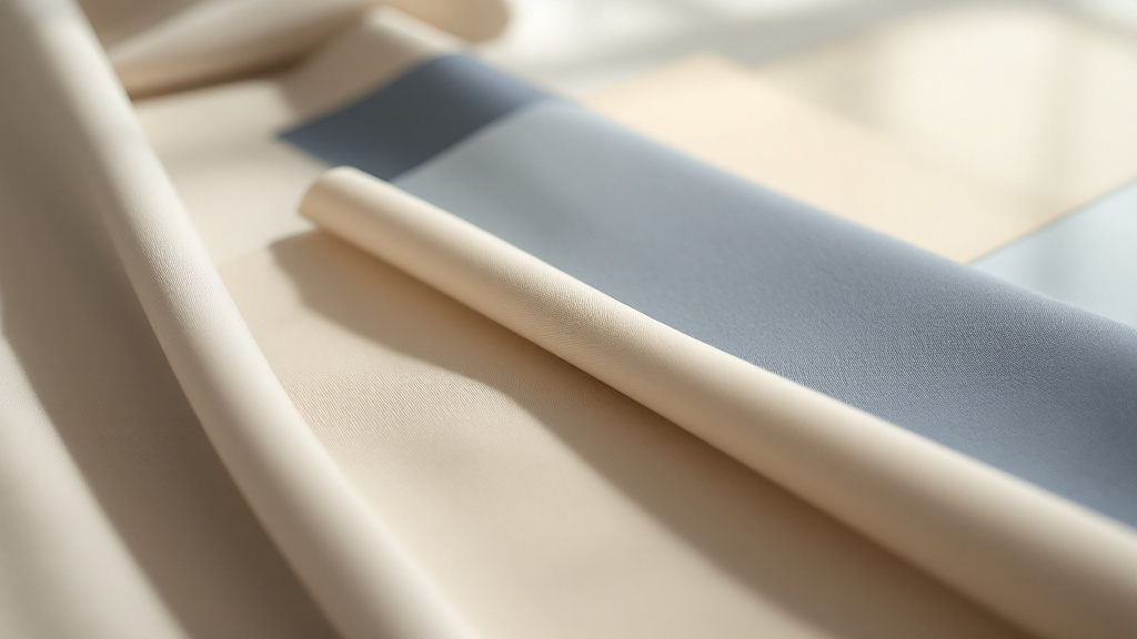 Printed fabric strike-off colour swatches laid flat on a light table